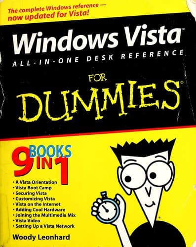 Cover of Windows Vista all-in-one desk reference for dummies by Woody Leonhard
