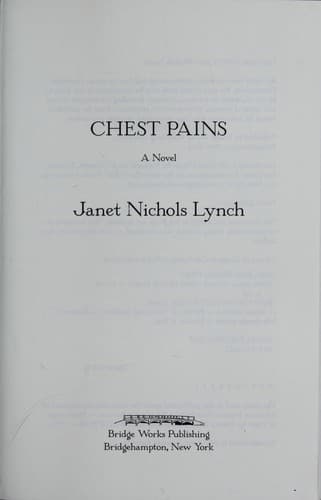 Cover of Chest pains by Janet Nichols Lynch