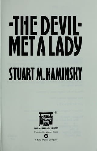 Cover of The devil met a lady by Stuart M. Kaminsky