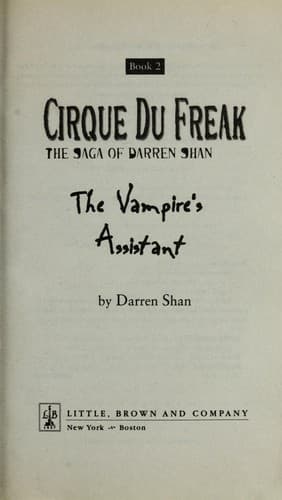 Cover of The Vampire's Assistant by Darren Shan