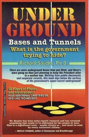 Cover of Underground bases and tunnels by Richard Sauder, PhD