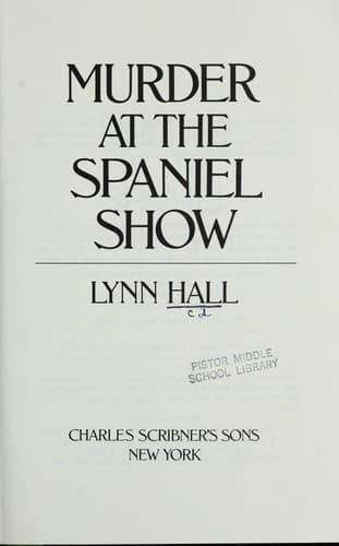 Cover of Murder at the spaniel show by Lynn Hall