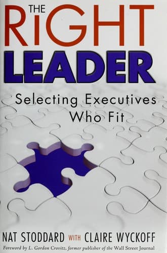 Cover of The right leader by Nat Stoddard
