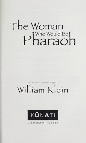 Cover of The woman who would be pharaoh by William Klein
