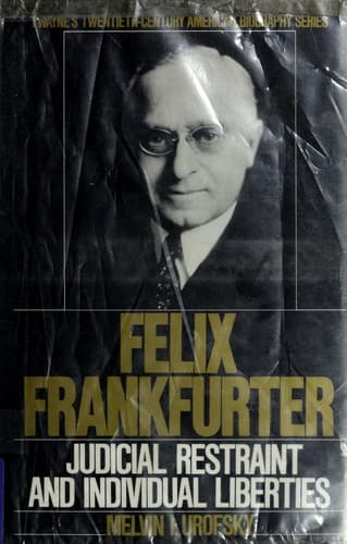 Cover of Felix Frankfurter by Melvin I. Urofsky