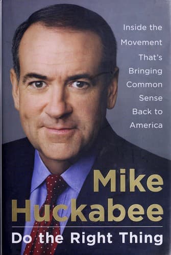 Cover of Do the right thing by Mike Huckabee
