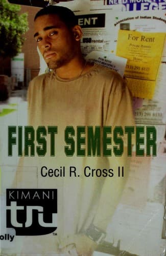 Cover of First semester by Cecil R. Cross