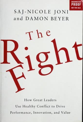 Cover of The right fight by Saj-nicole A. Joni