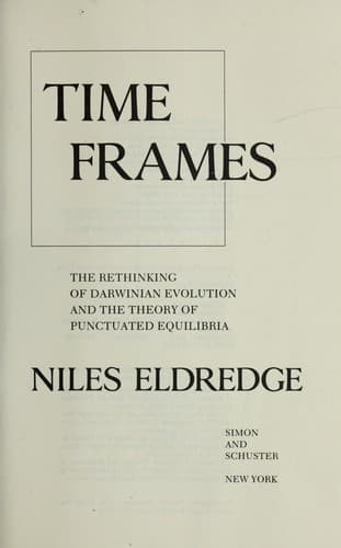 Cover of Time Frames by Niles Eldredge