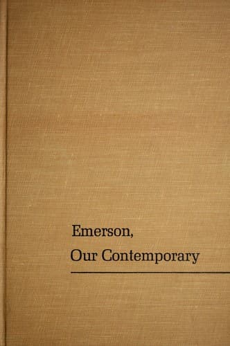 Cover of Emerson, our contemporary by August Derleth