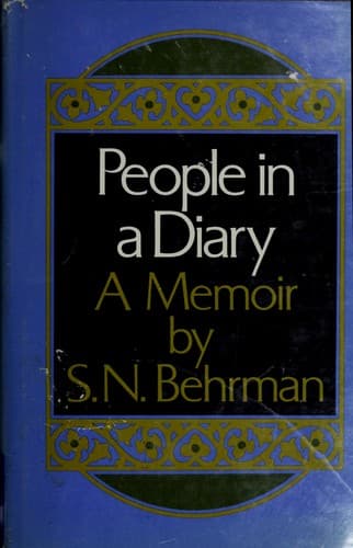 Cover of People in a diary by S. N. Behrman