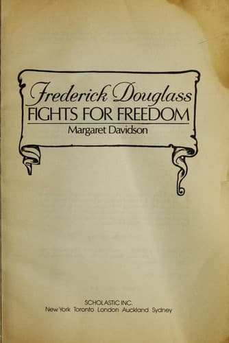Cover of Frederick Douglass Fights for Freedom, by Margaret Davidson