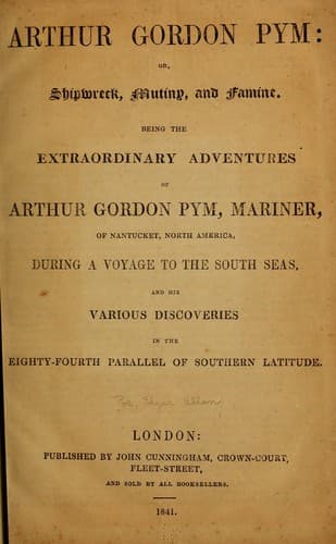 Cover of The Narrative of Arthur Gordon Pym by Edgar Allan Poe