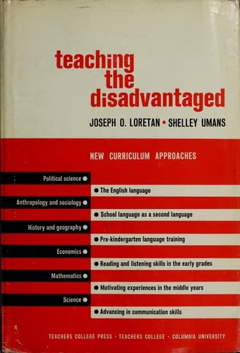 Cover of Teaching the disadvantaged by Joseph O. Loretan