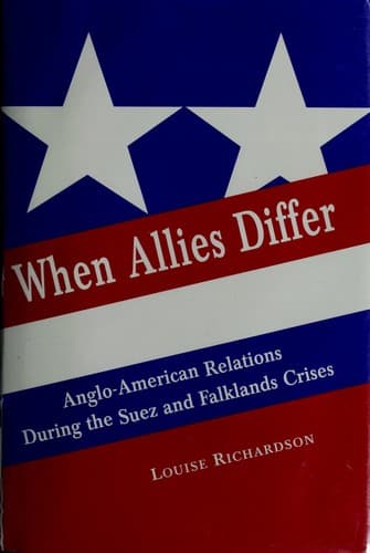 Cover of When allies differ by Louise Richardson