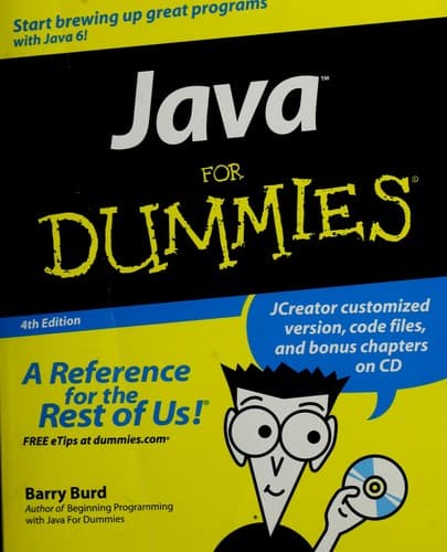 Cover of Java for dummies by Barry A. Burd