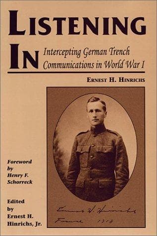 Cover of Listening in by Ernest H. Hinrichs