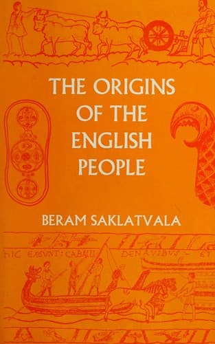 Cover of The origins of the English people by Marsh, Henry