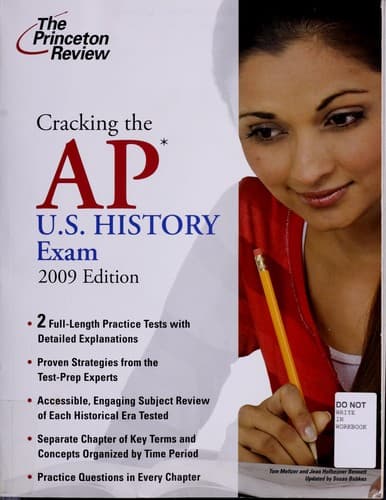 Cover of Cracking the AP U.S. history exam by Tom Meltzer