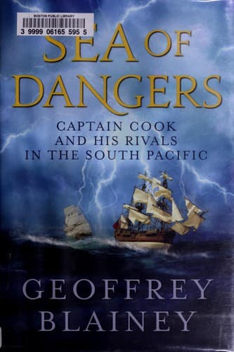 Cover of Sea of dangers by Geoffrey Blainey