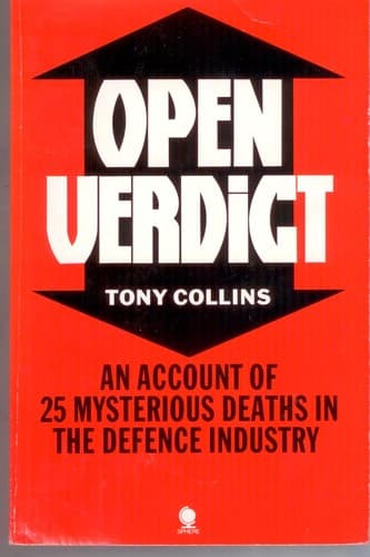 Cover of Open verdict by Collins, Tony Editor of Computer weekly