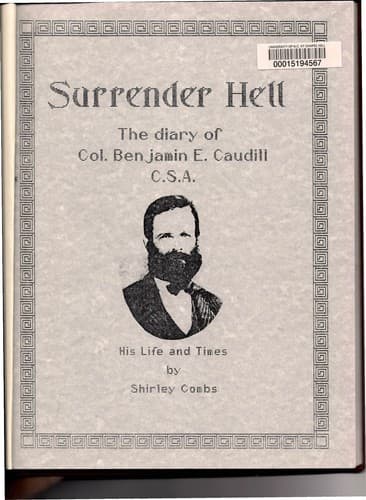Cover of Surrender hell by Benjamin E. Caudill