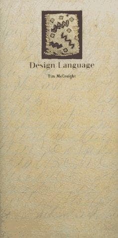 Cover of Design language by Tim McCreight