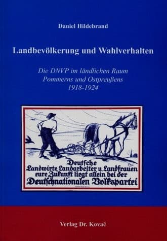 Cover of Landbevölkerung und Wahlverhalten by Daniel Hildebrand