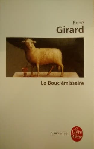 Cover of Le bouc émissaire by René Girard