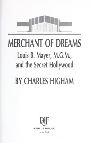 Cover of Merchant of dreams by Charles Higham