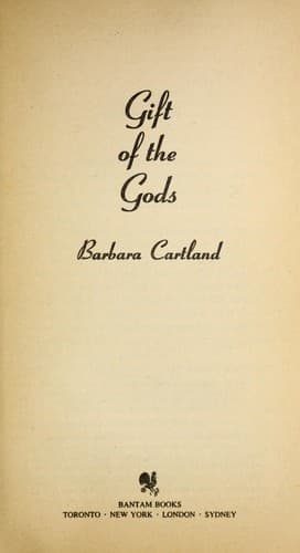 Cover of Gift of the Gods by Barbara Cartland