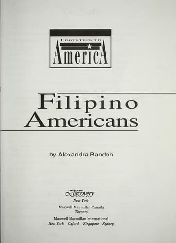Cover of Filipino Americans by Alexandra Bandon