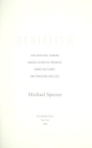 Cover of Denialism by Michael Specter