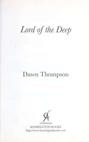 Cover of Lord of the deep by Dawn Thompson