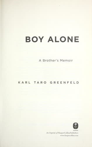 Cover of Boy alone by Karl Taro Greenfeld