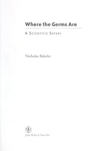 Cover of Where the germs are by Nick Bakalar