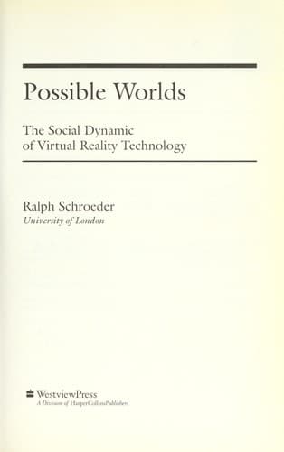 Cover of Possible worlds by Ralph Schroeder