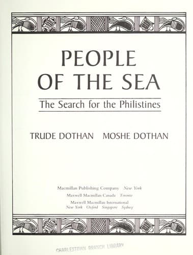 Cover of People of the sea by Trude Krakauer Dothan