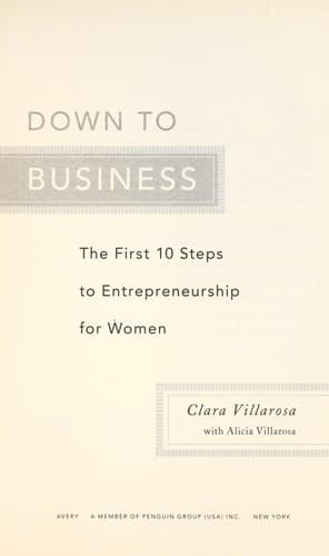 Cover of Down to business by Clara Villarosac