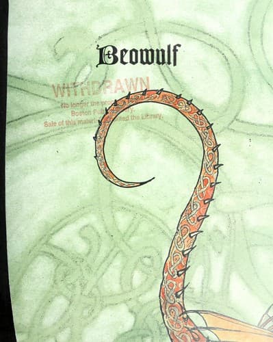 Cover of Beowulf, a hero's tale retold by James Rumford