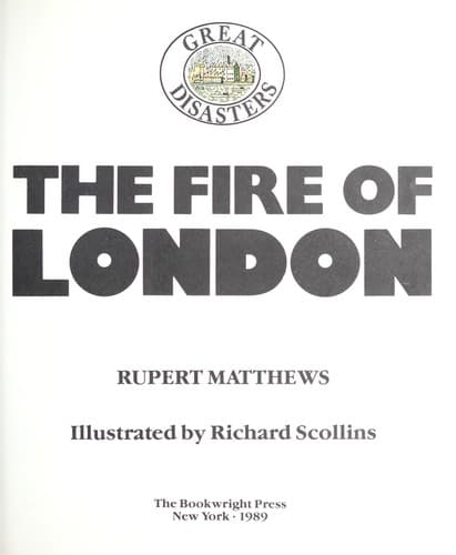 Cover of The fire of London by Rupert Matthews