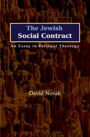 Cover of The Jewish social contract by David Novak