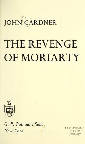 Cover of The revenge of Moriarty by John Gardner