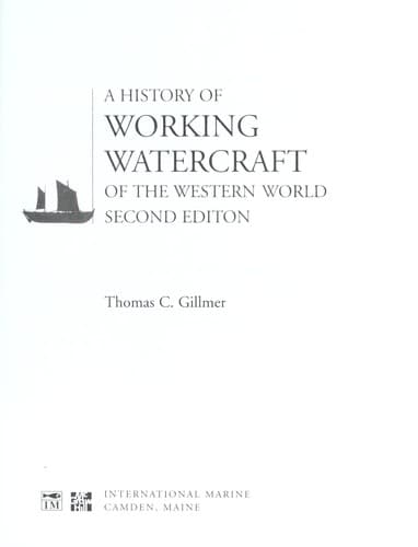 Cover of A history of working watercraft of the western world by Thomas Charles Gillmer