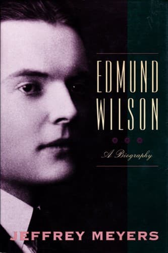 Cover of Edmund Wilson by Jeffrey Meyers