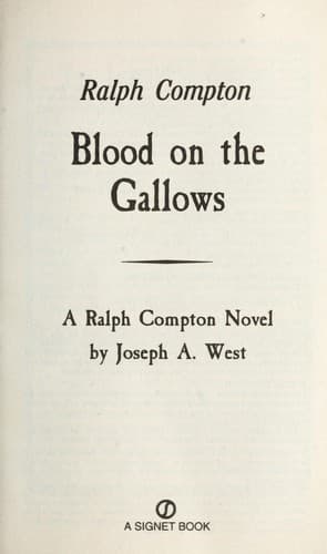 Cover of Blood on the gallows by Joseph A. West