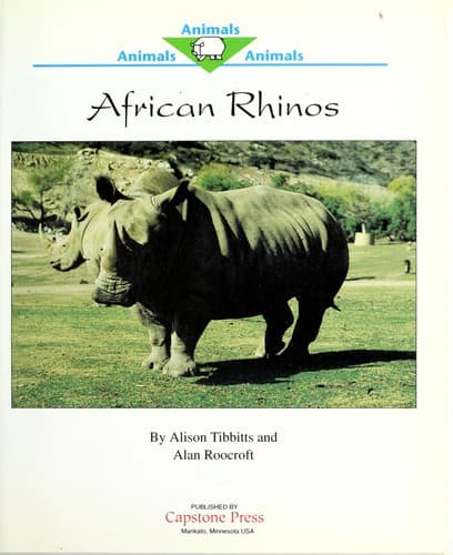 Cover of African rhinos by Alison Tibbitts