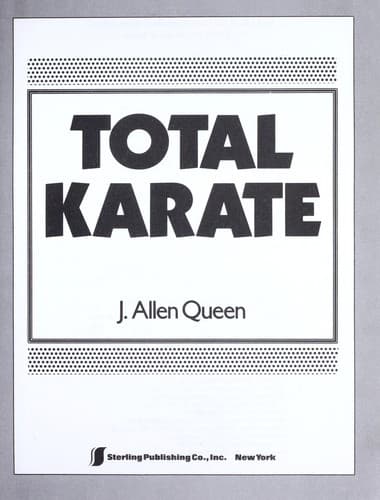 Cover of Total karate by J. Allen Queen
