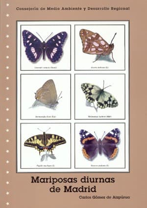 Cover of Mariposas diurnas de Madrid by Carlos Gómez de Aizpúrua