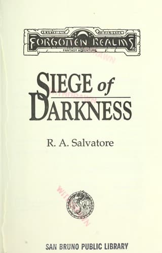 Cover of Siege of Darkness by R. A. Salvatore